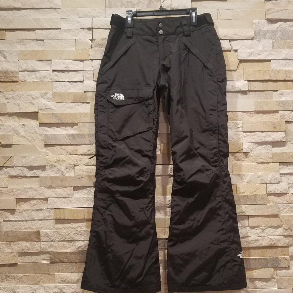 The North Face Womens XS Ski Snow Snowboard Pants Snowsuit Suit Bibs Bib Black